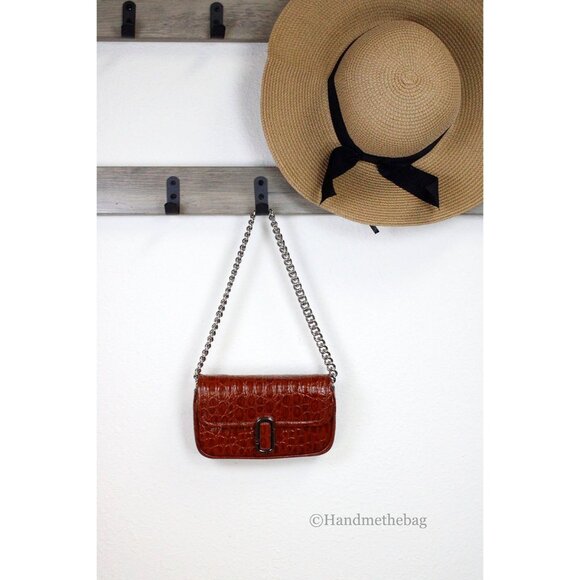 NEW Marc Jacobs The Mini Shoulder Bag Spice Brown Crossbody Handbag Purse NWT